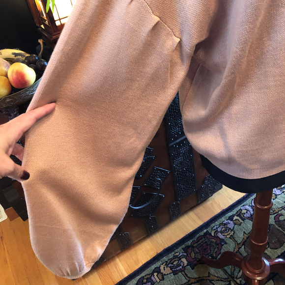 Poof New York Balloon Sleeve V-Neck Sweater - Picture 3 of 6